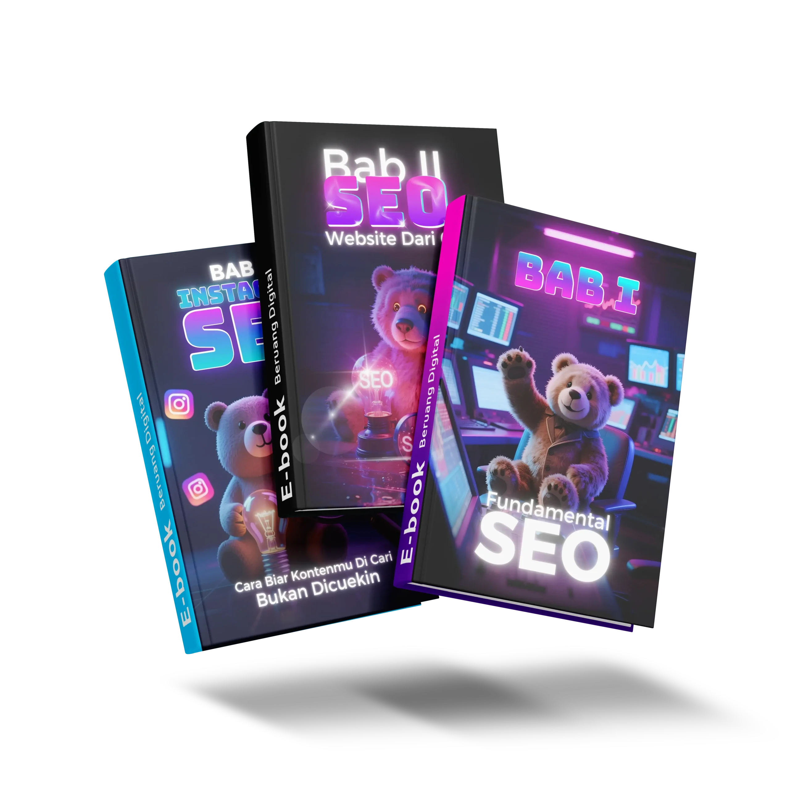 Mockup Panduan SEO Website, Instagram & Tiktok