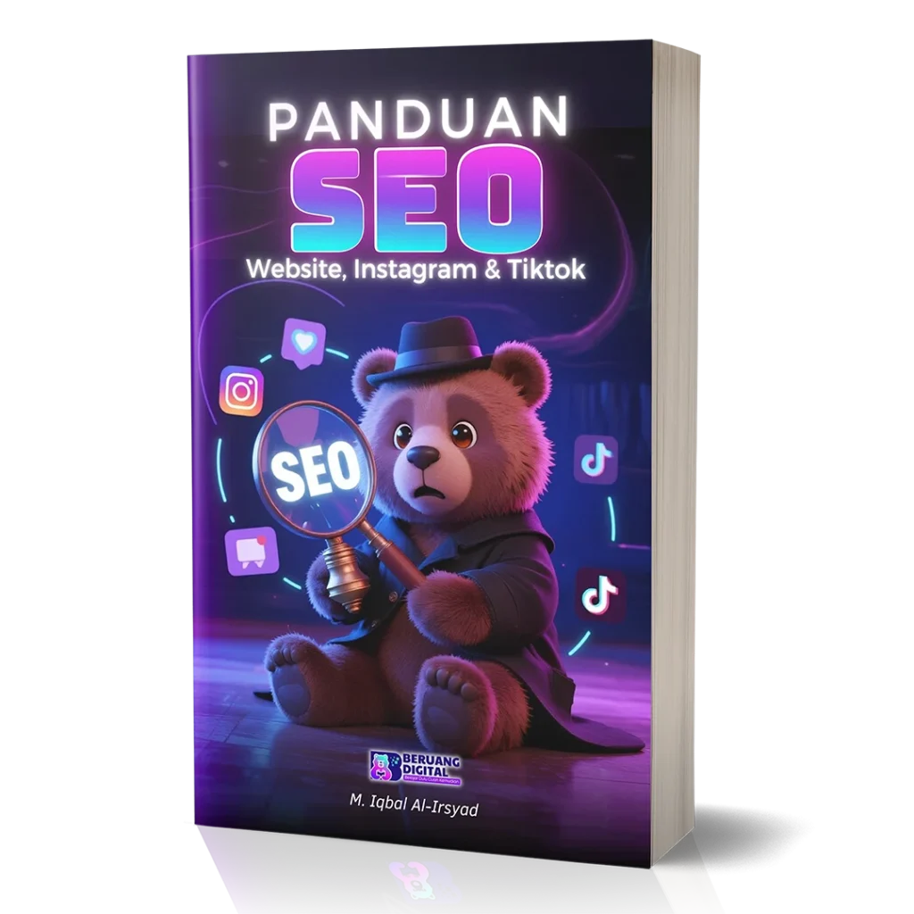 Mockup Ebook Panduan SEO Website, Instagram dan Tiktok